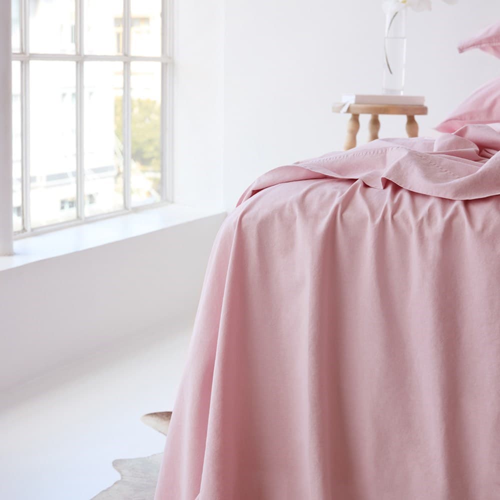 Vintage Look Cotton Flat Sheet. From $NZD100.00. Available at George Street Linen