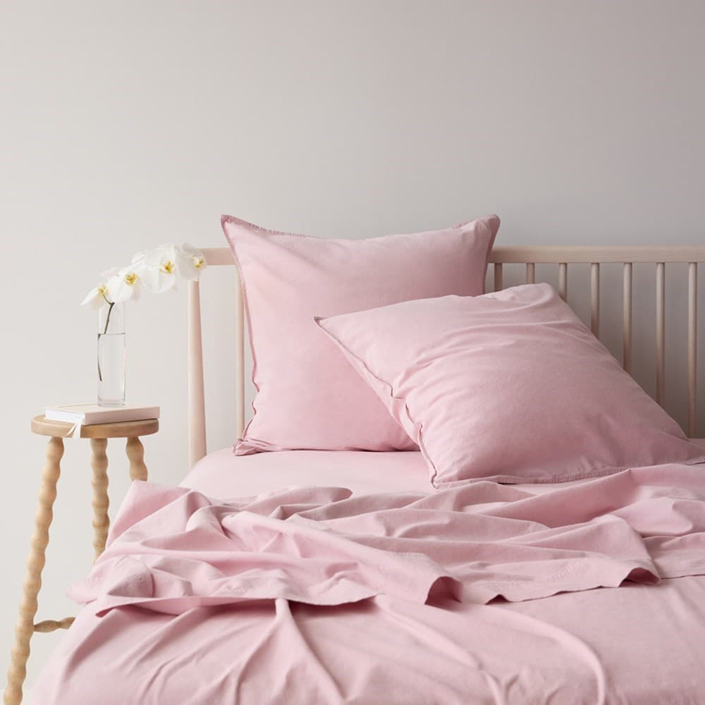 Vintage Look Cotton Euro Pillowcase. From $NZD49.00. Available at George Street Linen