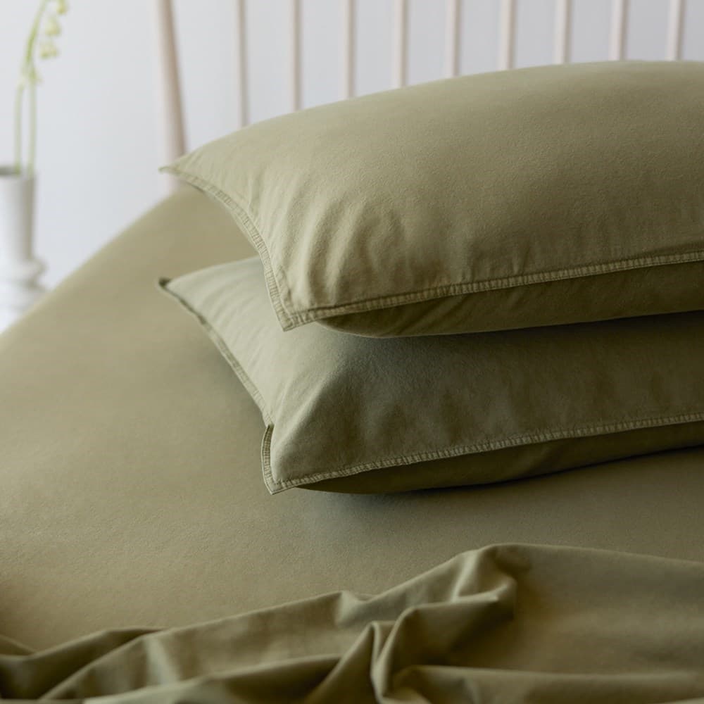 Vintage Look Cotton Pillowcase. From $NZD59.00. Available at George Street Linen