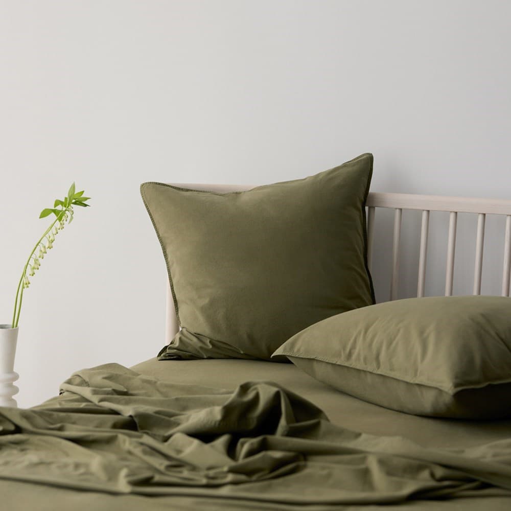 Vintage Look Cotton Euro Pillowcase. From $NZD49.00. Available at George Street Linen
