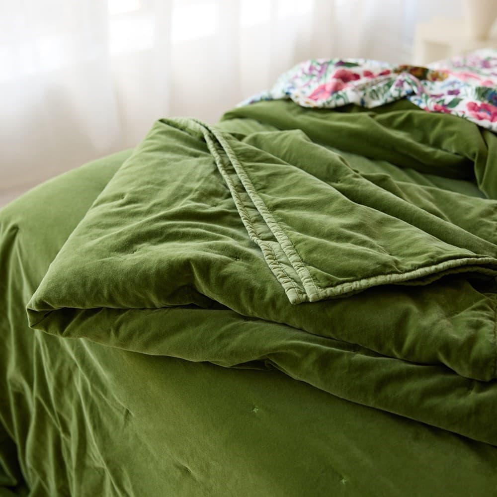 Venus Cotton Velvet Quilted Throw. From $USD179.00. Available at George Street Linen