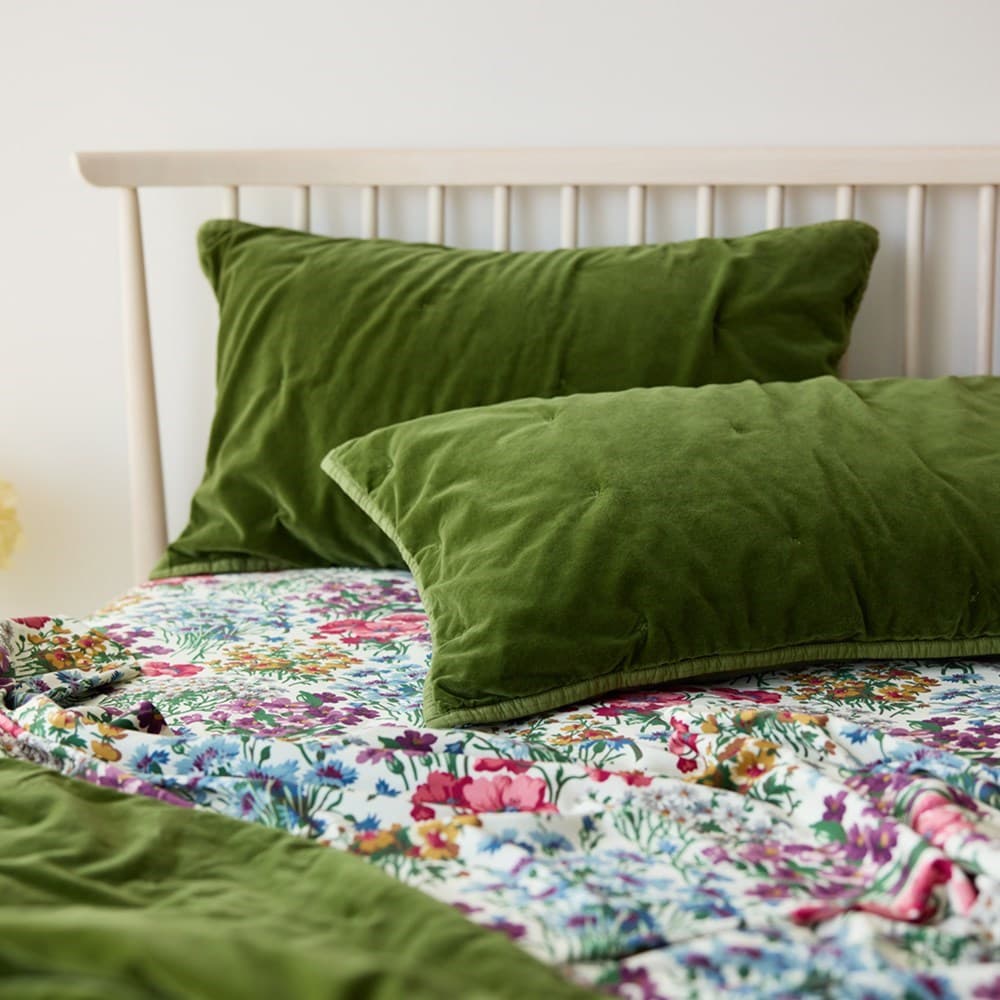 Venus Cotton Velvet Quilted Pillowcase. From $NZD99.00. Available at George Street Linen