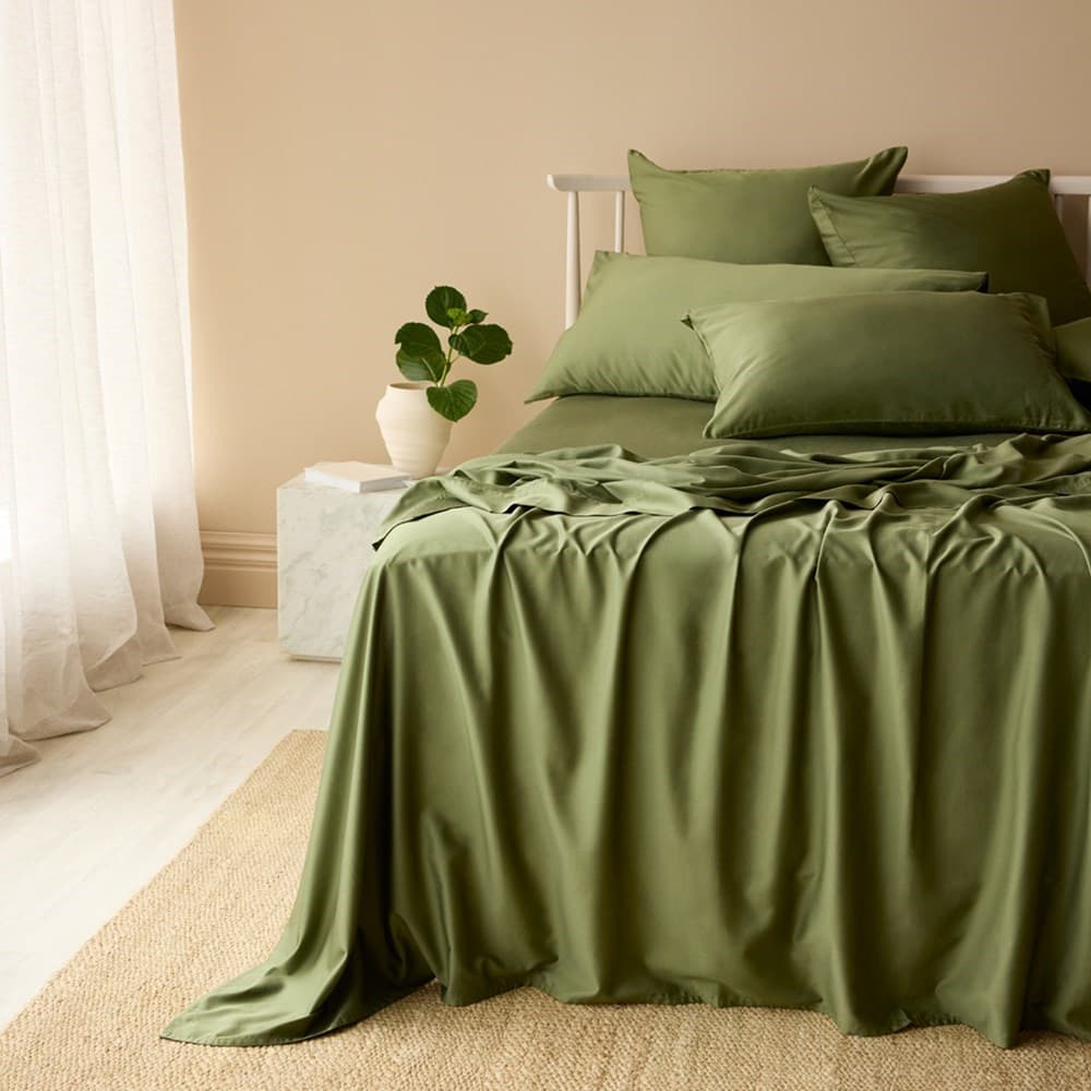 Bamboo Cotton Flat Sheet. From $NZD99.95. Available at George Street Linen