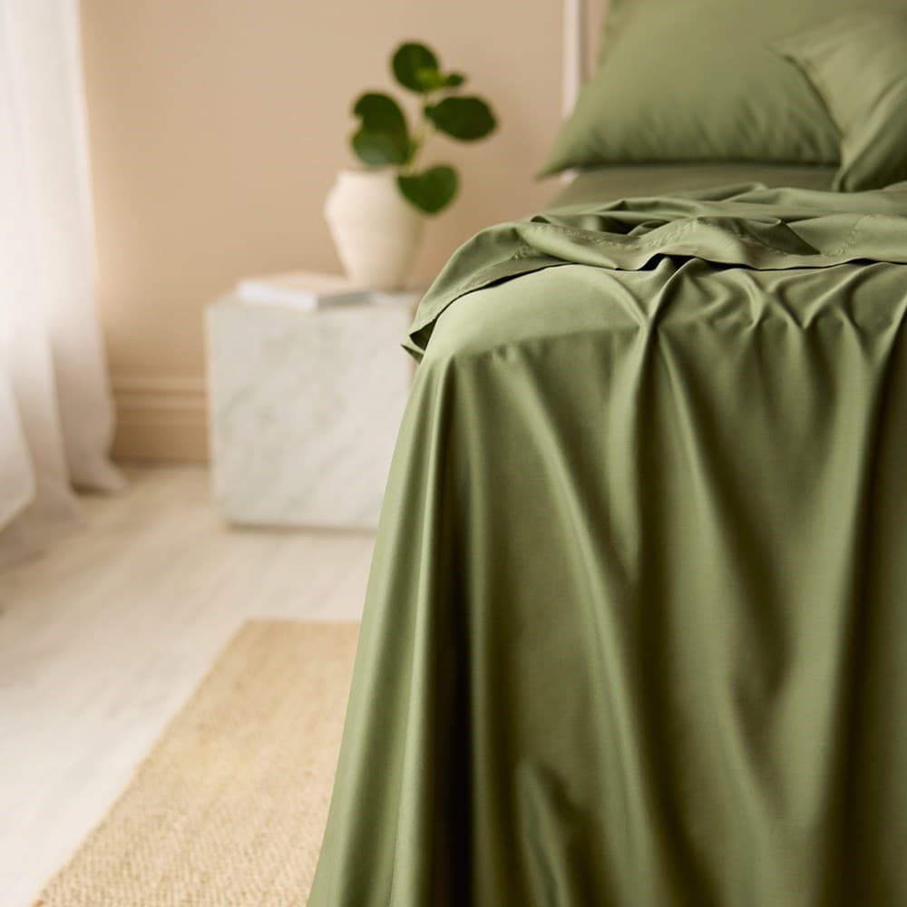 Bamboo Cotton Fitted Sheet. From $NZD89.95. Available at George Street Linen