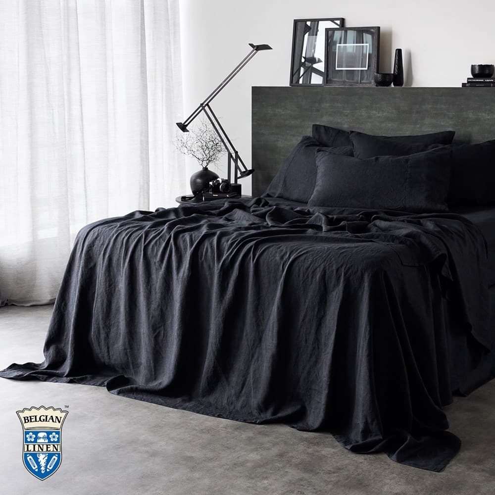 Belgian Linen Flat Sheet. From $NZD699.00. Available at George Street Linen