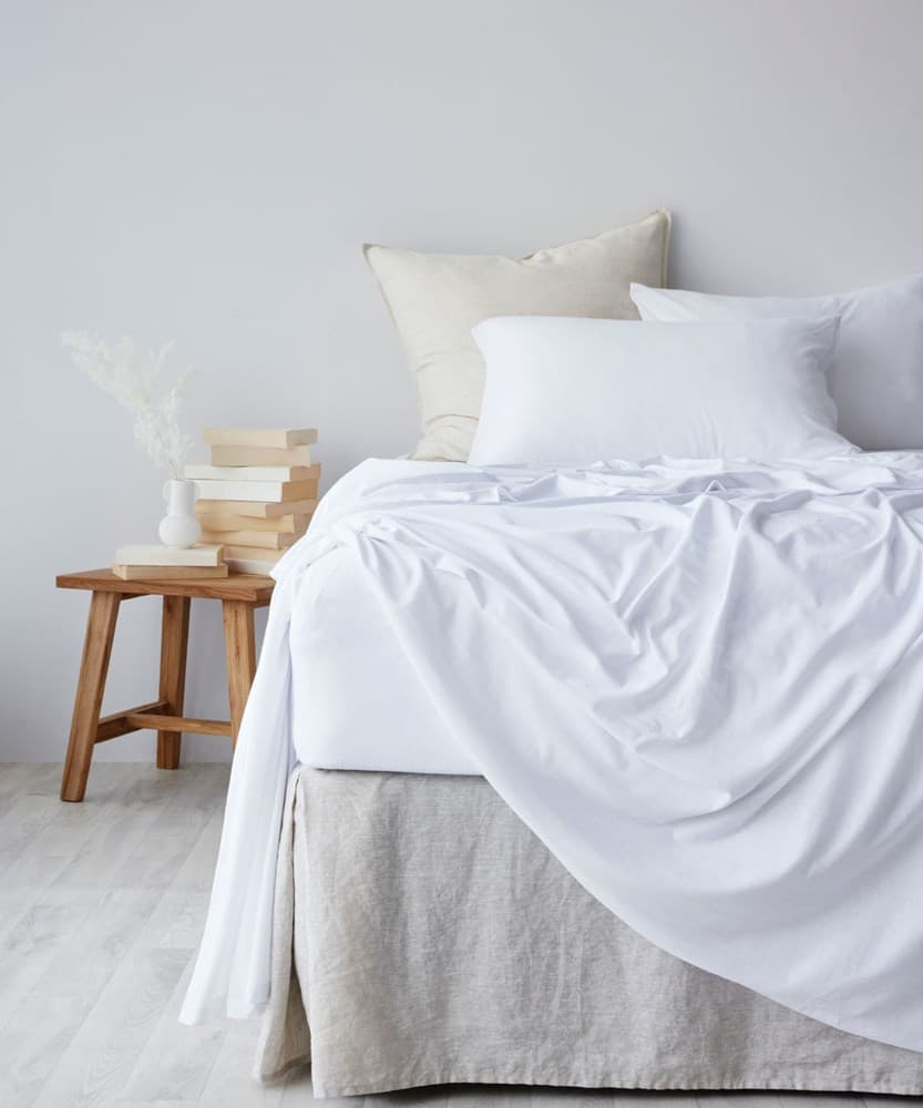 Cotton Jersey Fitted Sheet. From $NZD75.00. Available at George Street Linen