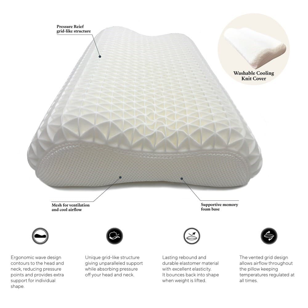 Ergonomic Pillow. From $NZD249.00. Available at George Street Linen